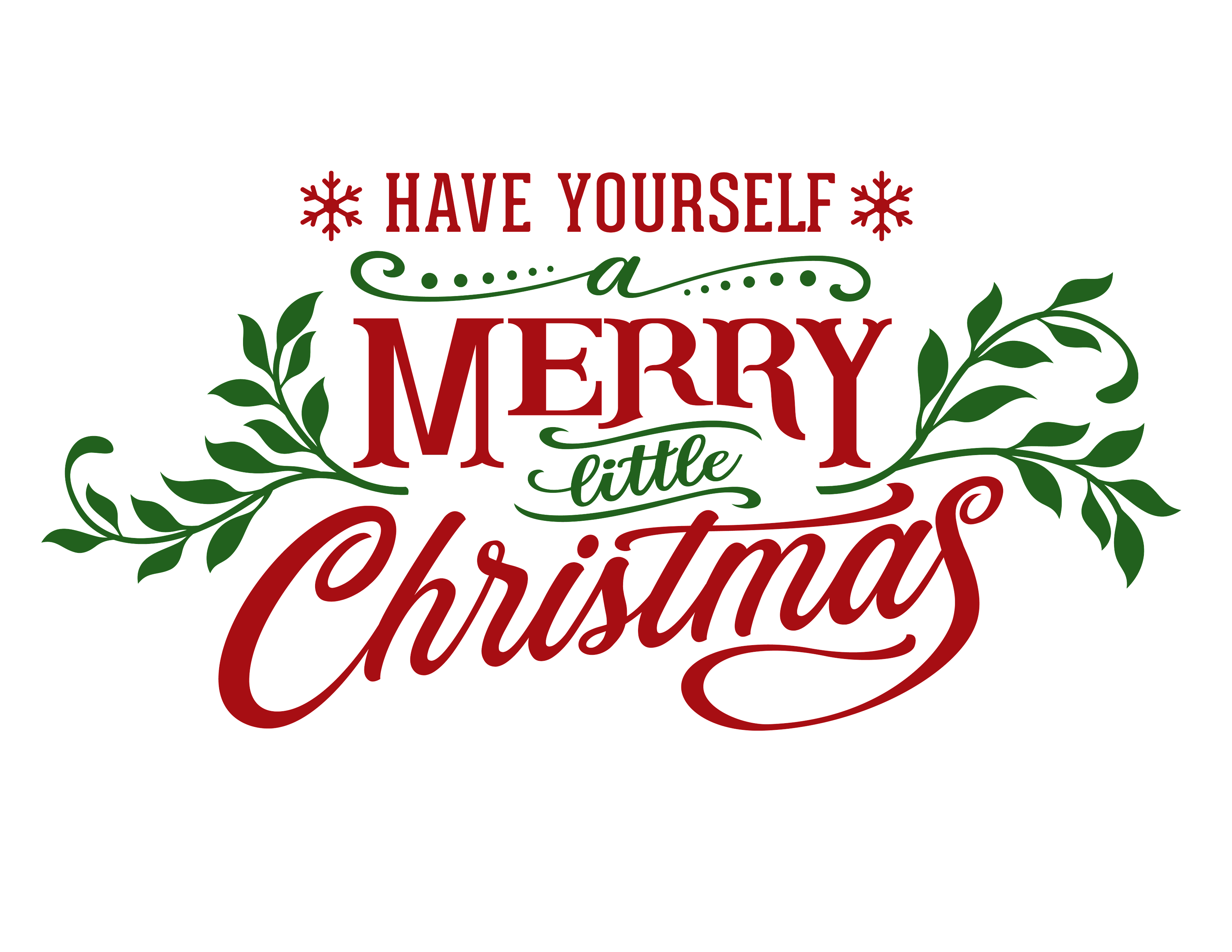 have yourself a merry little christmas free printable - knick of time